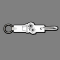 Key Clip W/ Key Ring & Flower Pot Key Tag